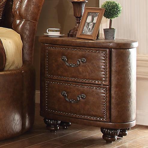 Acme Furniture Varada Crescent 2-Drawer Nightstand 25163 IMAGE 1