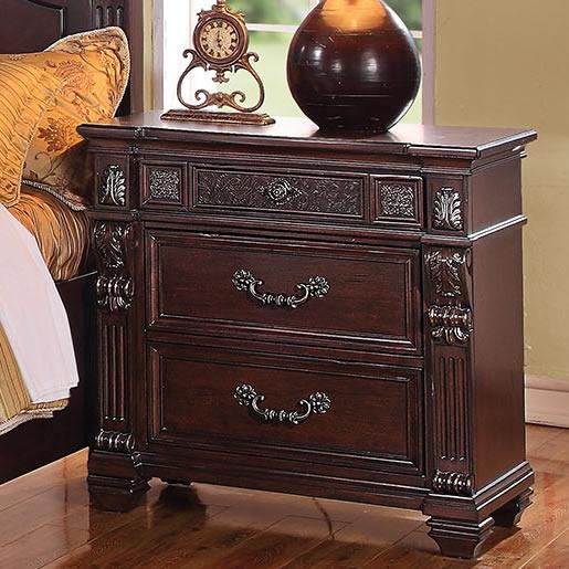 Acme Furniture Vevila 3-Drawer Nightstand 20503 IMAGE 1