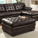 Acme Furniture Nigel Bonded Leather Ottoman 50772 IMAGE 1