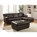 Acme Furniture Nigel Bonded Leather Ottoman 50772 IMAGE 2