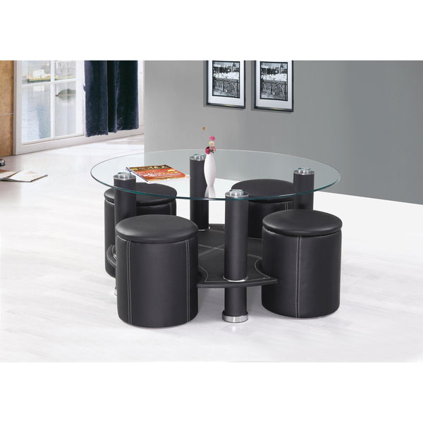 Acme Furniture Irvine Polyurethane Ottoman 82012OTT IMAGE 1