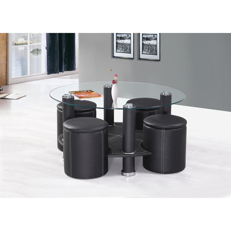 Acme Furniture Irvine Polyurethane Ottoman 82012OTT IMAGE 1