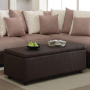 Acme Furniture Barlow Polyurethane Storage Ottoman 51437 IMAGE 1