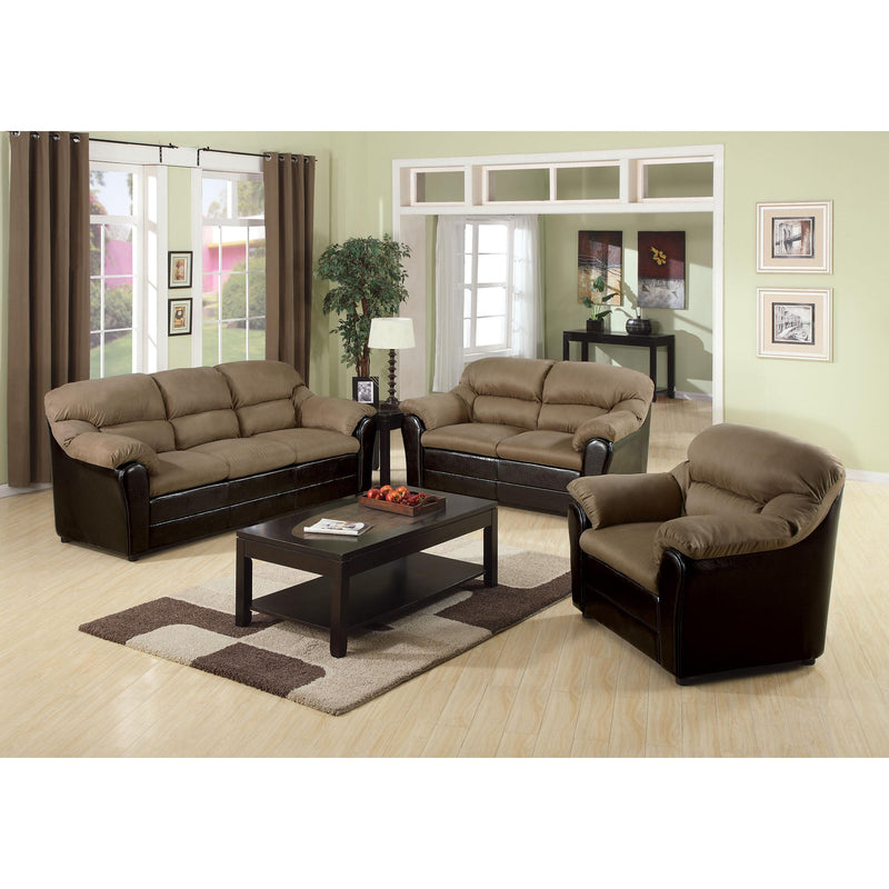Acme Furniture Connell Stationary Polyurethane Sofa 15140 IMAGE 2