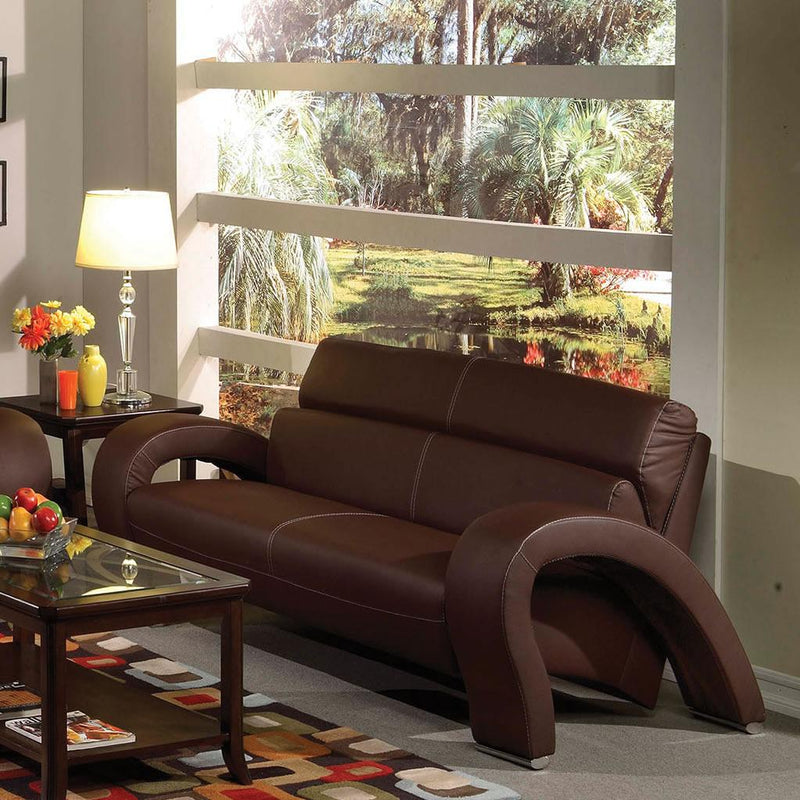 Acme Furniture Irisa Stationary Polyurethane Sofa 51735 IMAGE 1