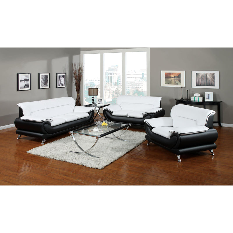Acme Furniture Orel Stationary Bonded Leather Sofa 50455 IMAGE 2