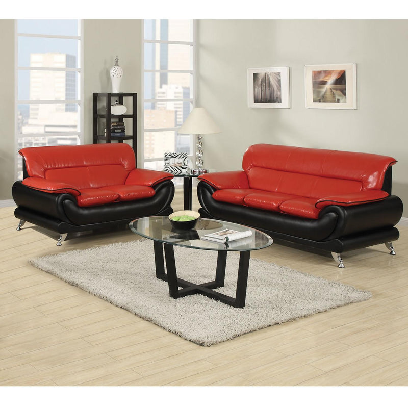Acme Furniture Orel Stationary Bonded Leather Sofa 50710 IMAGE 2