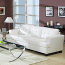 Acme Furniture Platinum Stationary Bonded Leather Sofa 15095B IMAGE 1