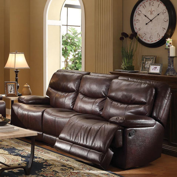 Acme Furniture Cerviel Power Reclining Leather-Air Sofa 51500 IMAGE 1