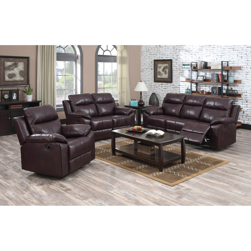 Acme Furniture Dyson Reclining Leather-Air Sofa 50855 IMAGE 2