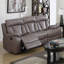 Acme Furniture Isidro Reclining Leather-Air Sofa 51420 IMAGE 1