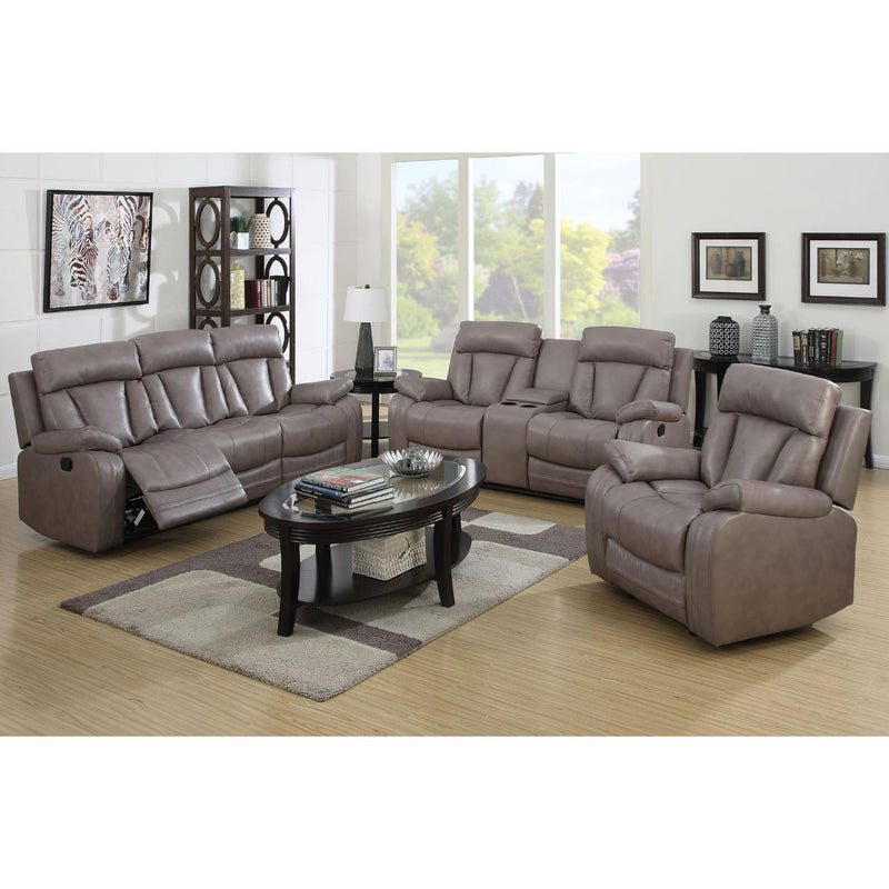 Acme Furniture Isidro Reclining Leather-Air Sofa 51420 IMAGE 2