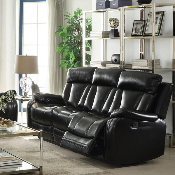 Acme Furniture Isidro Reclining Leather-Air Sofa 52255 IMAGE 1