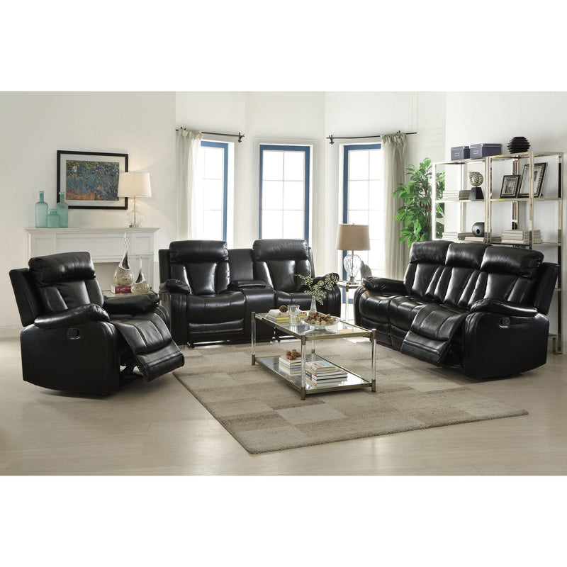 Acme Furniture Isidro Reclining Leather-Air Sofa 52255 IMAGE 2