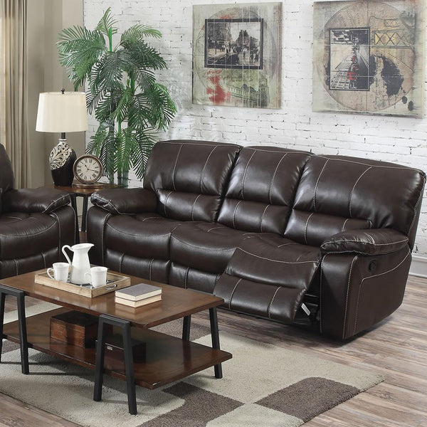 Acme Furniture Kimberley Reclining Leather-Air Sofa 52130 IMAGE 1