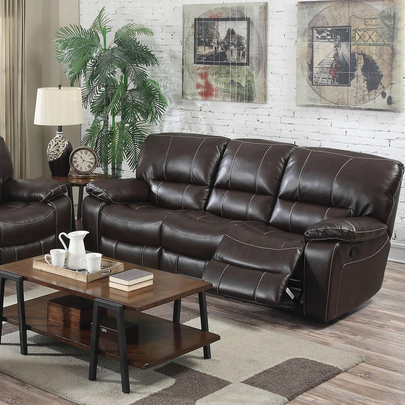 Acme Furniture Kimberley Reclining Leather-Air Sofa 52130 IMAGE 1