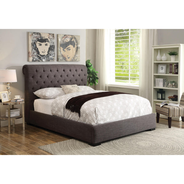 Acme Furniture Westmist Queen Upholstered Platform Bed 25280Q IMAGE 1