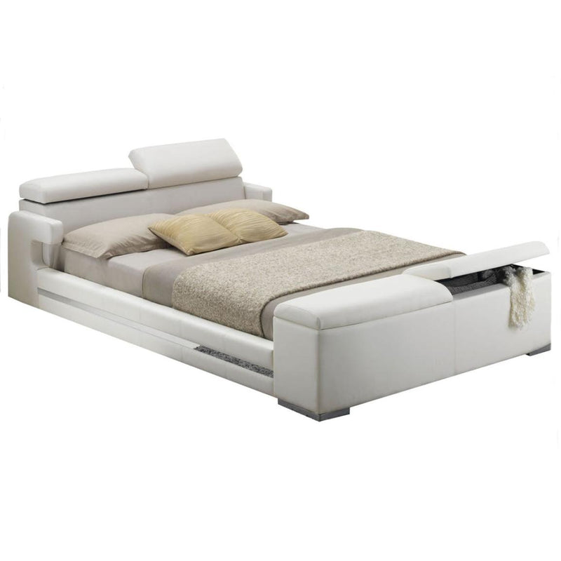 Acme Furniture Layla Queen Upholstered Platform Bed with Storage 20680Q IMAGE 1
