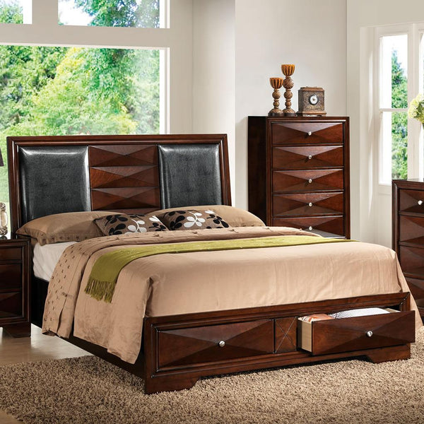 Acme Furniture Windsor Queen Upholstered Bed with Storage 21910Q IMAGE 1