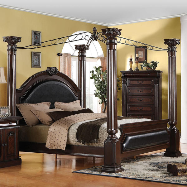 Acme Furniture Roman Empire Queen Canopy Bed 19340Q IMAGE 1