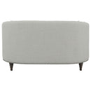 Coaster Furniture Avonlea 505642 Upholstered Sloped Arm Loveseat - Grey Fabric IMAGE 6