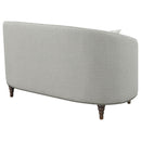 Coaster Furniture Avonlea 505642 Upholstered Sloped Arm Loveseat - Grey Fabric IMAGE 7