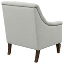 Coaster Furniture Avonlea 505643 Fabric Upholstered Sloped Arm Chair - Grey Fabric IMAGE 7