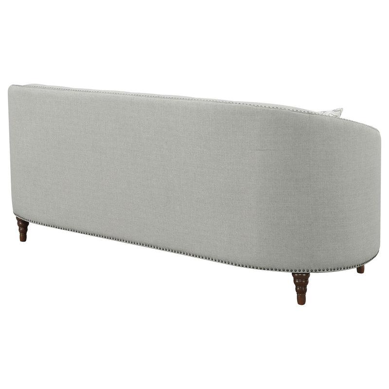 Coaster Furniture Avonlea 505641 Upholstered Sloped Arm Sofa - Grey Fabric IMAGE 7