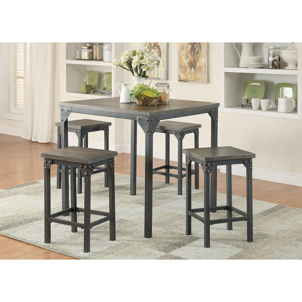 Acme Furniture Percie 5 pc Counter Height Dinette 71645 IMAGE 1
