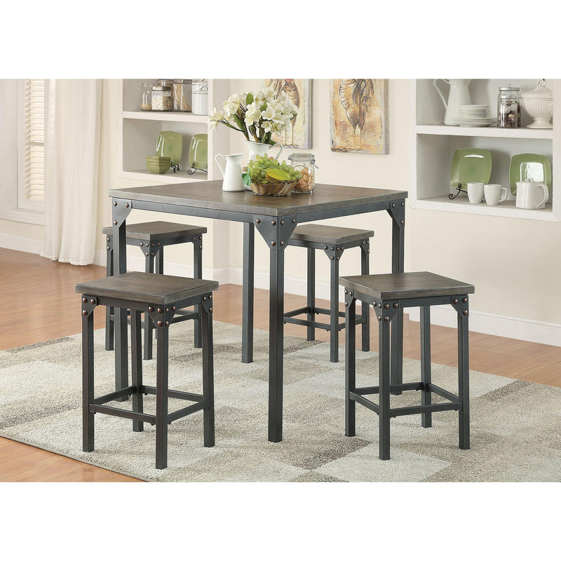 Acme Furniture Percie 5 pc Counter Height Dinette 71645 IMAGE 1