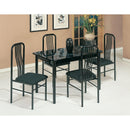 Acme Furniture Hudson 5 pc Dinette 02406/7-BK IMAGE 1