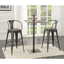 Coaster Furniture Square Pub Height Dining Table with Pedestal Base 100730 IMAGE 3