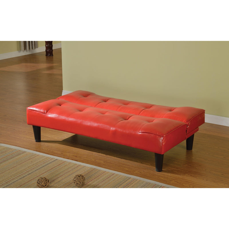 Acme Furniture Etta Leather look Sofabed 57077 IMAGE 2