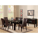 Acme Furniture Adolph Dining Table with Faux Marble Top 70115 IMAGE 1