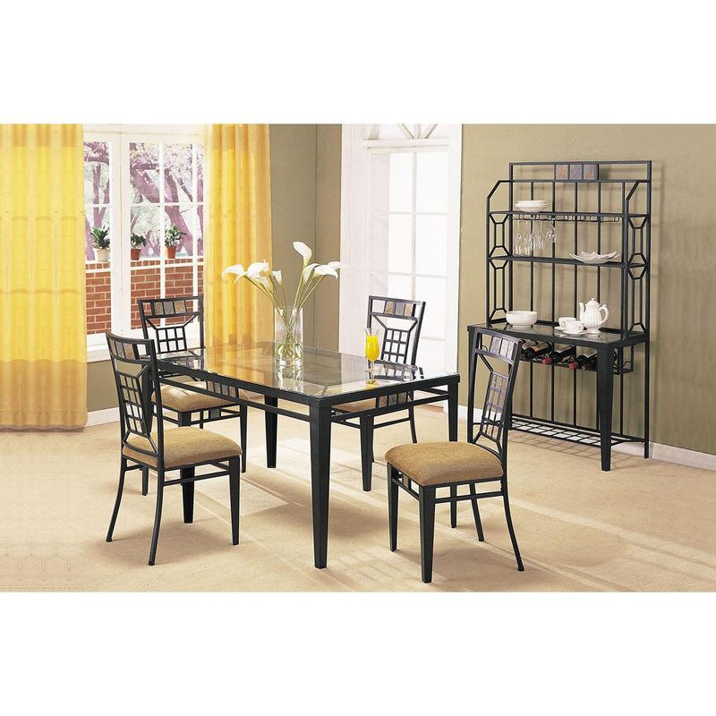 Acme Furniture Douglas Dining Table with Glass Top 08285 IMAGE 1