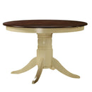 Acme Furniture Round Dylan Dining Table with Pedestal Base 70330 IMAGE 1