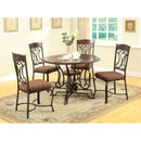 Acme Furniture Round Jaimey Dining Table with Trestle Base 71410 IMAGE 1