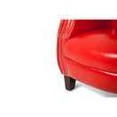 Michael Amini Studio Stationary Leather Chair AIC ST-BLADN35-FLM-43 IMAGE 4