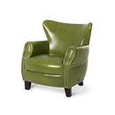 Michael Amini Studio Stationary Leather Chair AIC ST-BLADN35-PIS-43 IMAGE 1