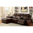 Furniture of America Hardy CM6781BR-SECTIONAL Sectional w/ Console IMAGE 2
