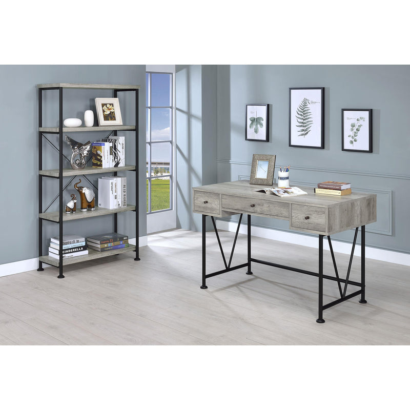 Coaster Furniture Analiese 801546 63-inch 4-shelf Bookshelf - Grey Driftwood IMAGE 8
