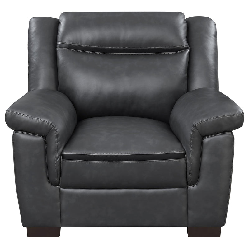 Coaster Furniture Arabella Stationary Leatherette Chair 506593 IMAGE 2