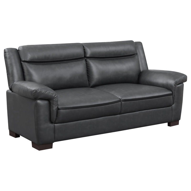 Coaster Furniture Arabella Stationary Leatherette Sofa 506591 IMAGE 1