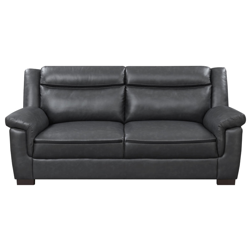 Coaster Furniture Arabella Stationary Leatherette Sofa 506591 IMAGE 2