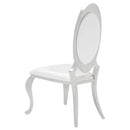 Coaster Furniture Anchorage 107872N Upholstered Dining Chair - Cream White (Set of 2) IMAGE 5