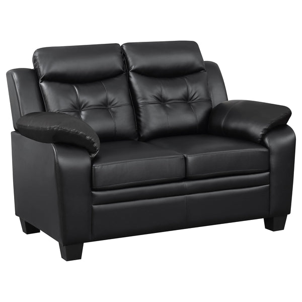 Coaster Furniture Finley Stationary Leatherette Loveseat 506552 IMAGE 1