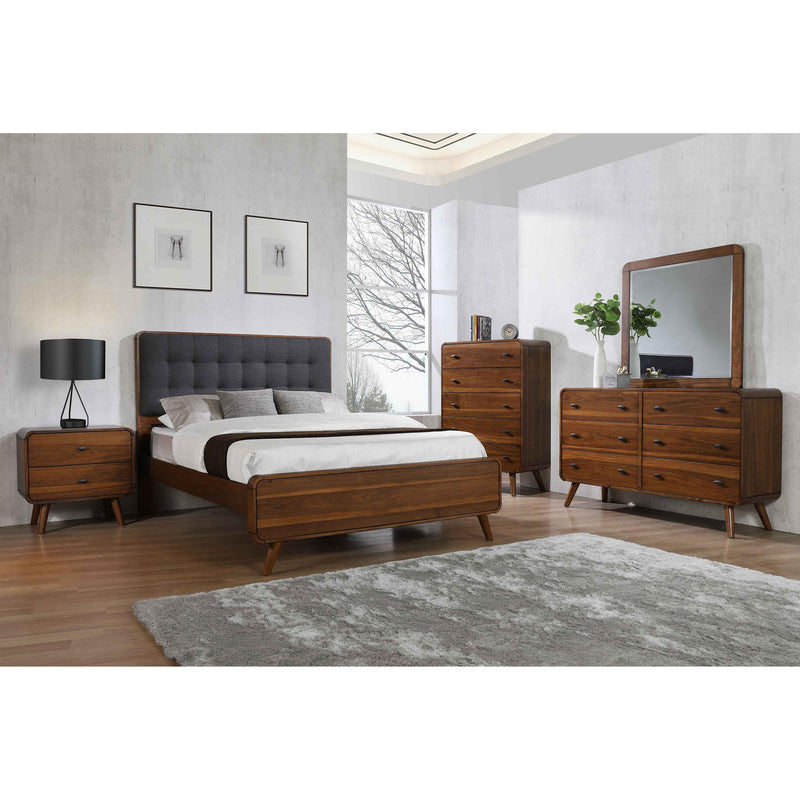 Coaster Furniture Robyn 205131Q Wood Queen Platform Bed - Dark Walnut IMAGE 7
