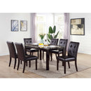 Poundex Dining Table with Faux Marble Top F2093 IMAGE 1