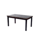 Poundex Dining Table with Faux Marble Top F2093 IMAGE 3
