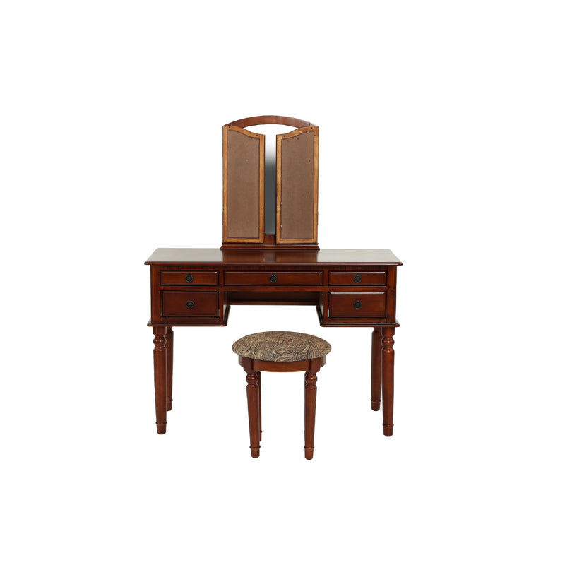 Poundex 5-Drawer Vanity Set F4071 IMAGE 3